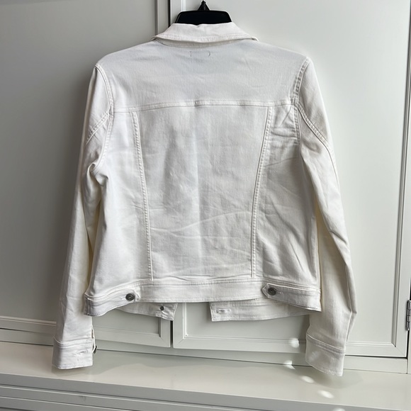 New Directions white jean jacket. Size petite small. - Picture 2 of 6